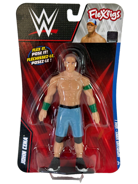 WWE FleXfigs John Cena Series 1 Bendable Action Figure – Ultra-Posable Toy! 🔥