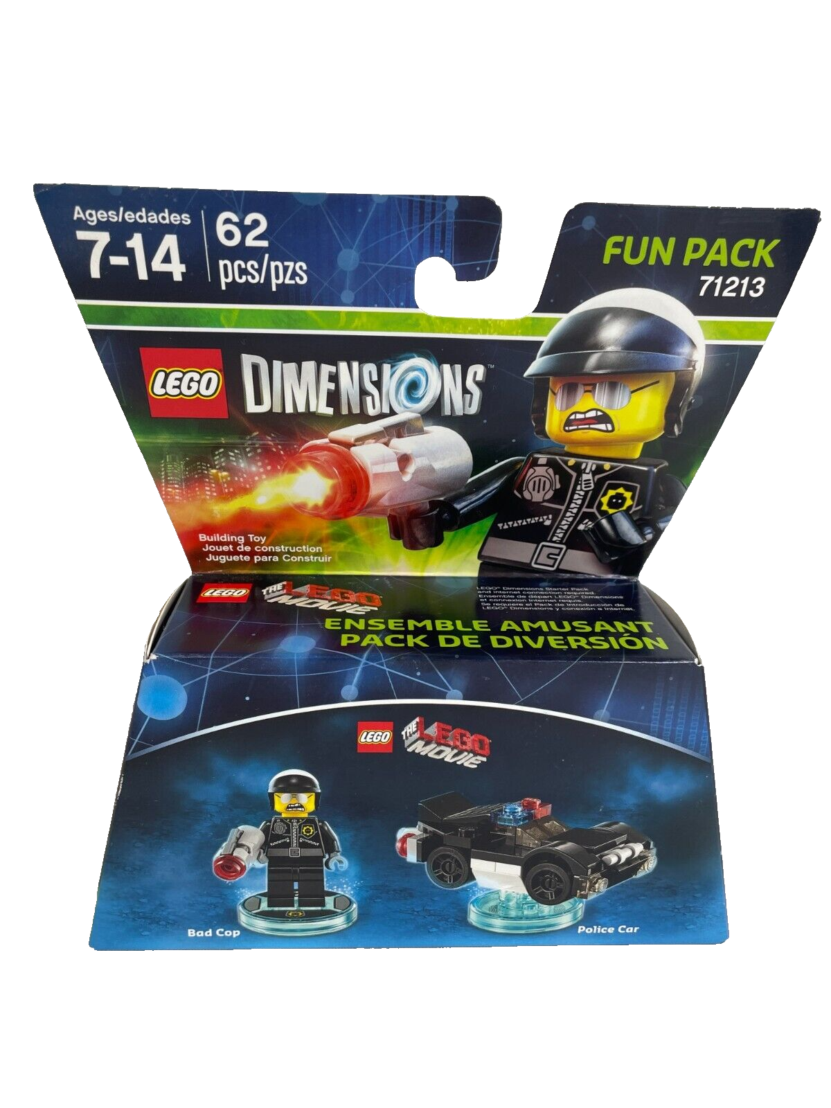 LEGO Dimensions Bad Cop Fun Pack 71213 - 62 Pcs w/ Police Car New Sealed minifig