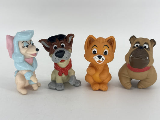 1988 Disney Oliver & Company McDonald's Happy Meal Finger Puppets Set of 4