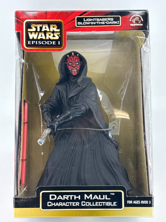 Star Wars EP1 Darth Maul 9" Figure Applause 1999 Glow Lightsaber MIB 4365