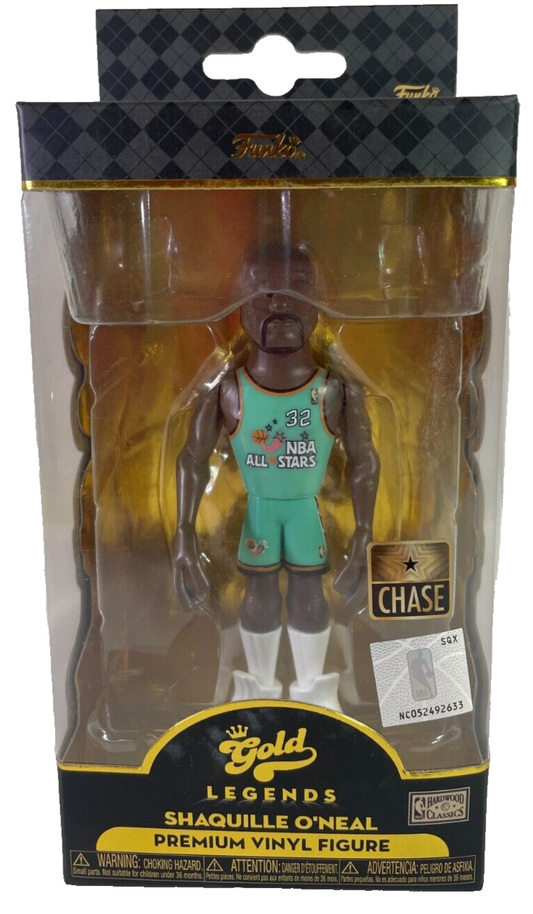 Funko Gold NBA Legends Shaquille O'Neal Chase Variant – 5" Premium Vinyl Figure