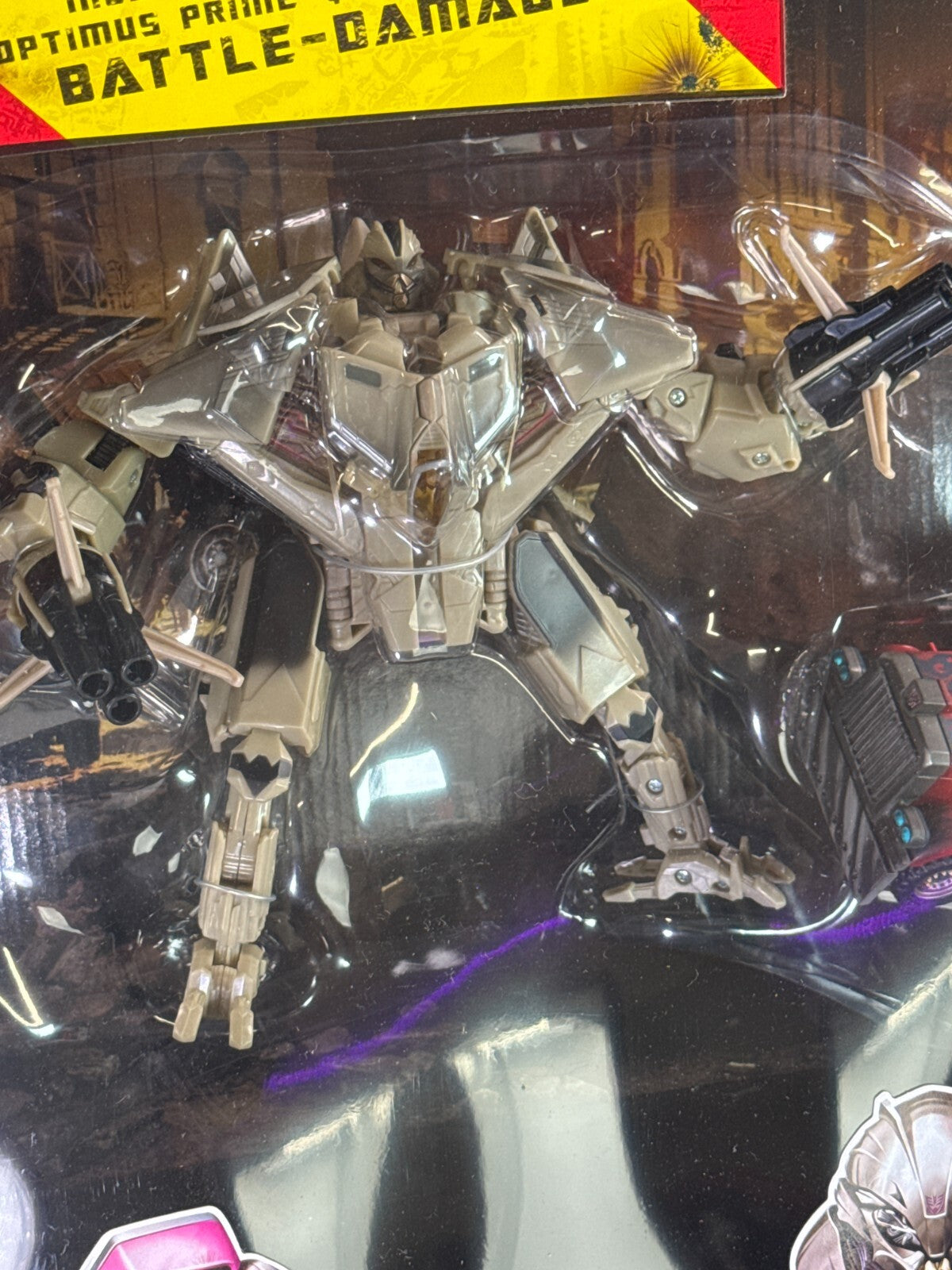 Transformers 2007 3-Pack Starscream Arcee Optimus Prime Battle Damage MIB