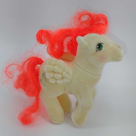 MLP G1 1985 My Little Pony So Soft Flocked Paradise Pegasus Palm Trees