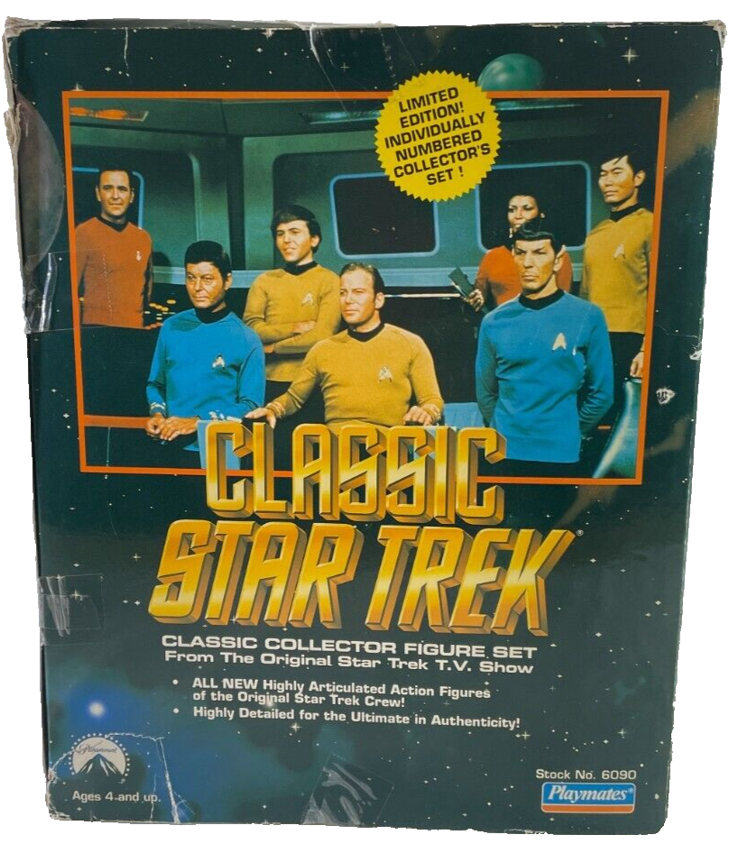 1993 Playmates Classic Star Trek Bridge Crew Figure Set Boxed Limited Edition
