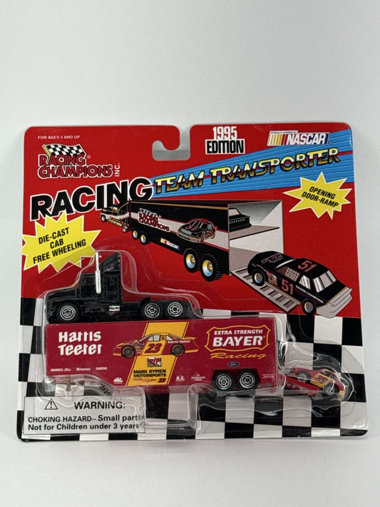 1995 Racing Champions NASCAR Harris Teeter Bayer Team Transporter 1:87 Die-Cast
