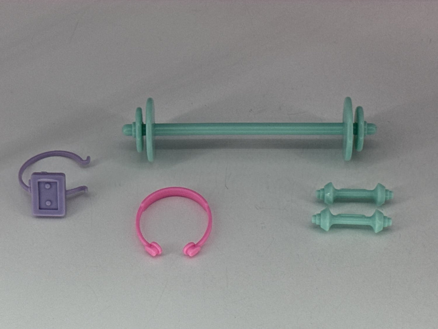 Barbie All Stars Home Gym Playset Mattel 1989 #7440 Box & Accs