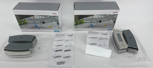 Herpa 519823 Half-Rounded Departure Hall 1:500 Lot of 2 Airport Models Parts