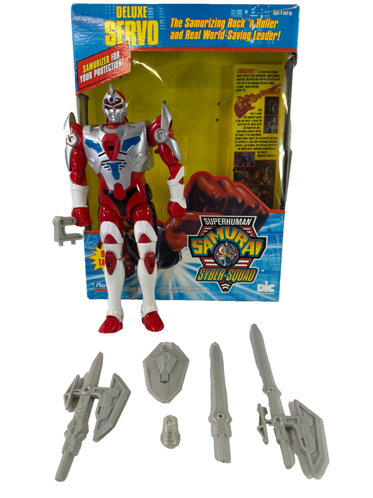 1994 Superhuman Samurai Syber-Squad Deluxe Servo 9” Figure Playmates Complete
