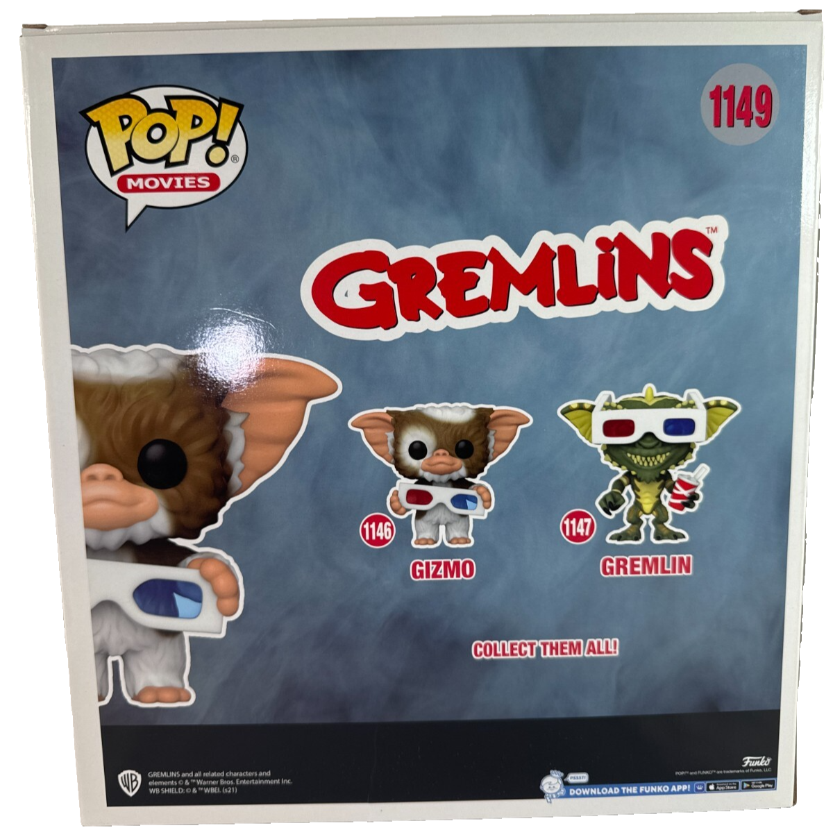 Funko Pop Movies Gremlins 10" Jumbo Gizmo 1149 Walmart Exclusive Vinyl Figure