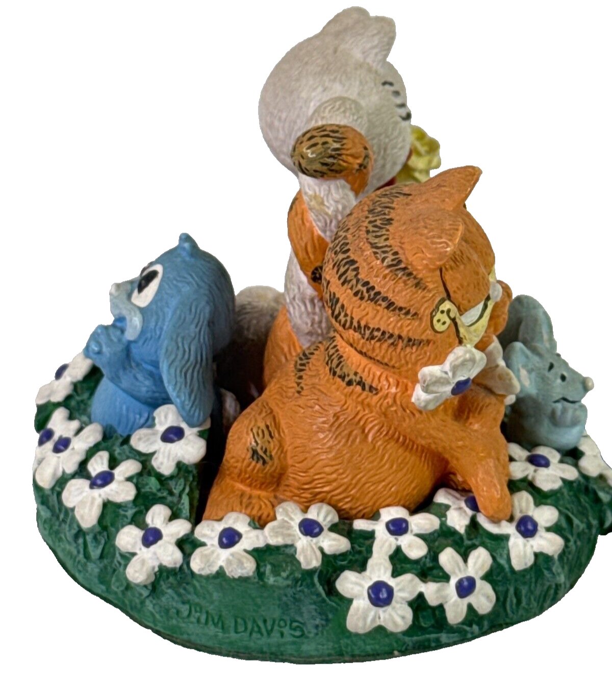 1993 Danbury Mint Garfield Love in Bloom Figurine Jim Davis Vintage Collectible