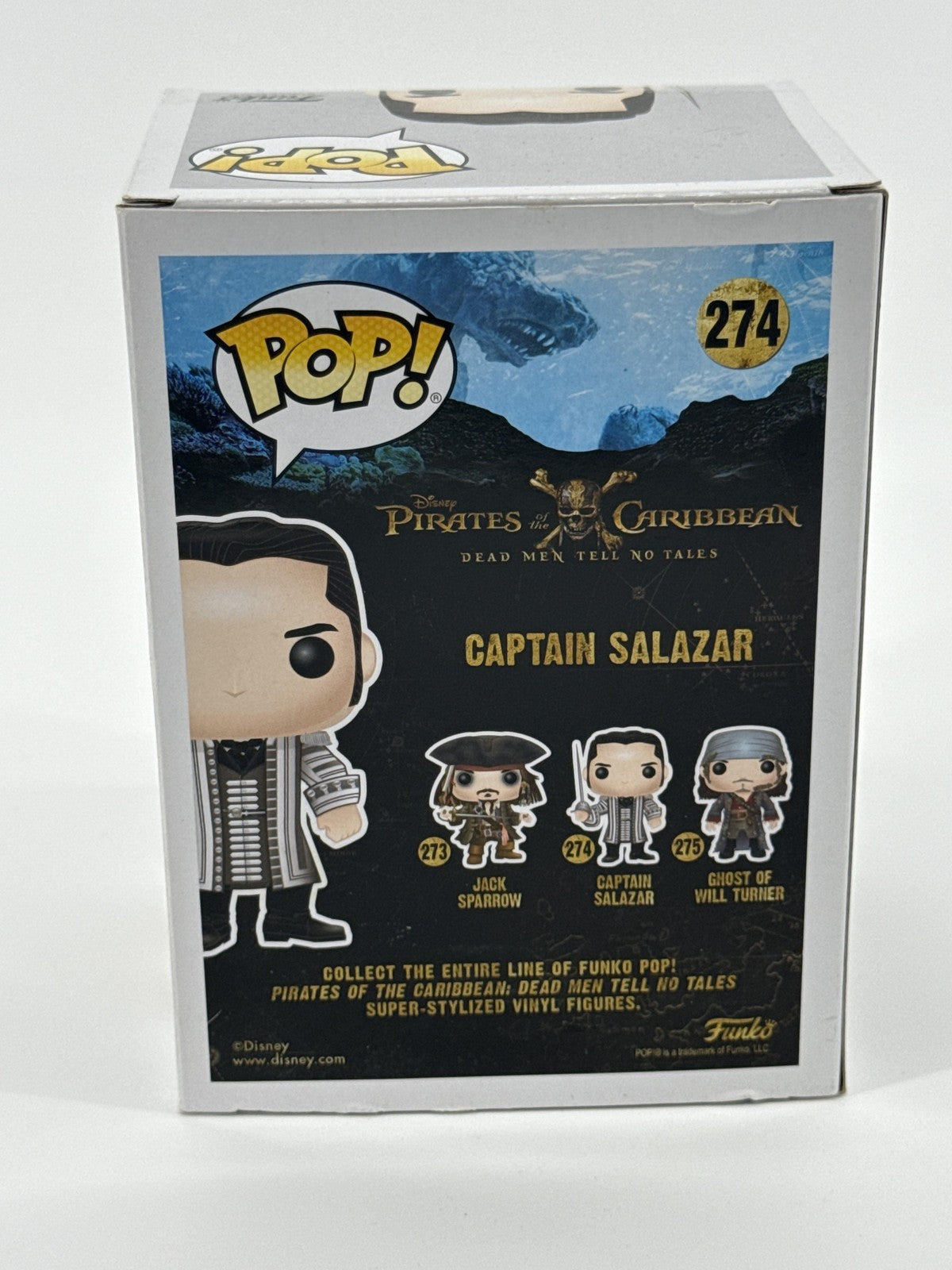Funko Pop Pirates Of The Caribbean Captain Salazar 274 Figure Vinyl Boxed Black