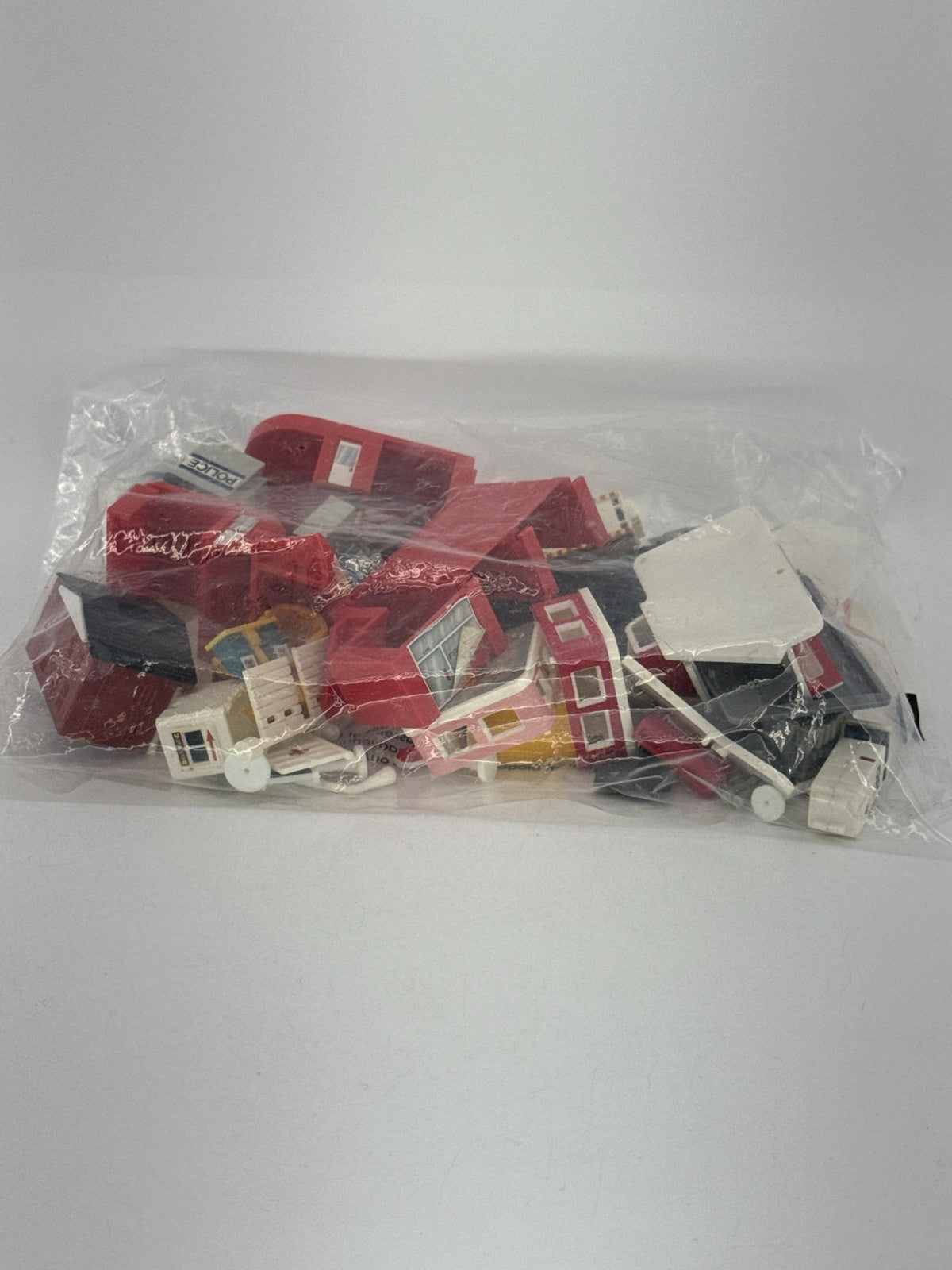 Vtg Micro Machines Police Station Fireboat City Scenes Playset Parts Lot