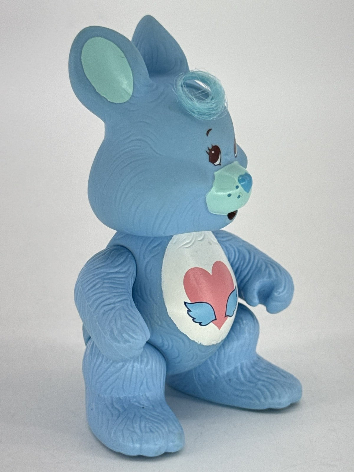 1985 Kenner Care Bear Swift Heart Rabbit Blue Figure