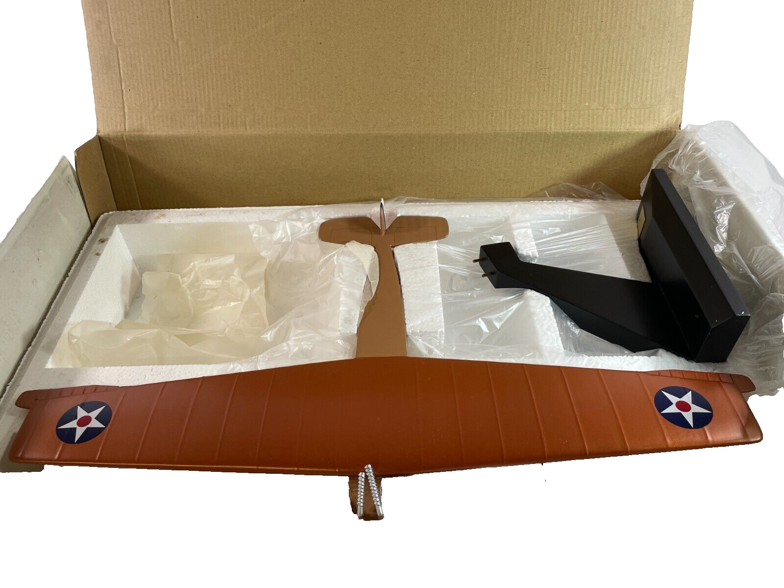 Danbury Mint Fokker T-2 Model Airplane Transcontinental Army Display w/ Stand