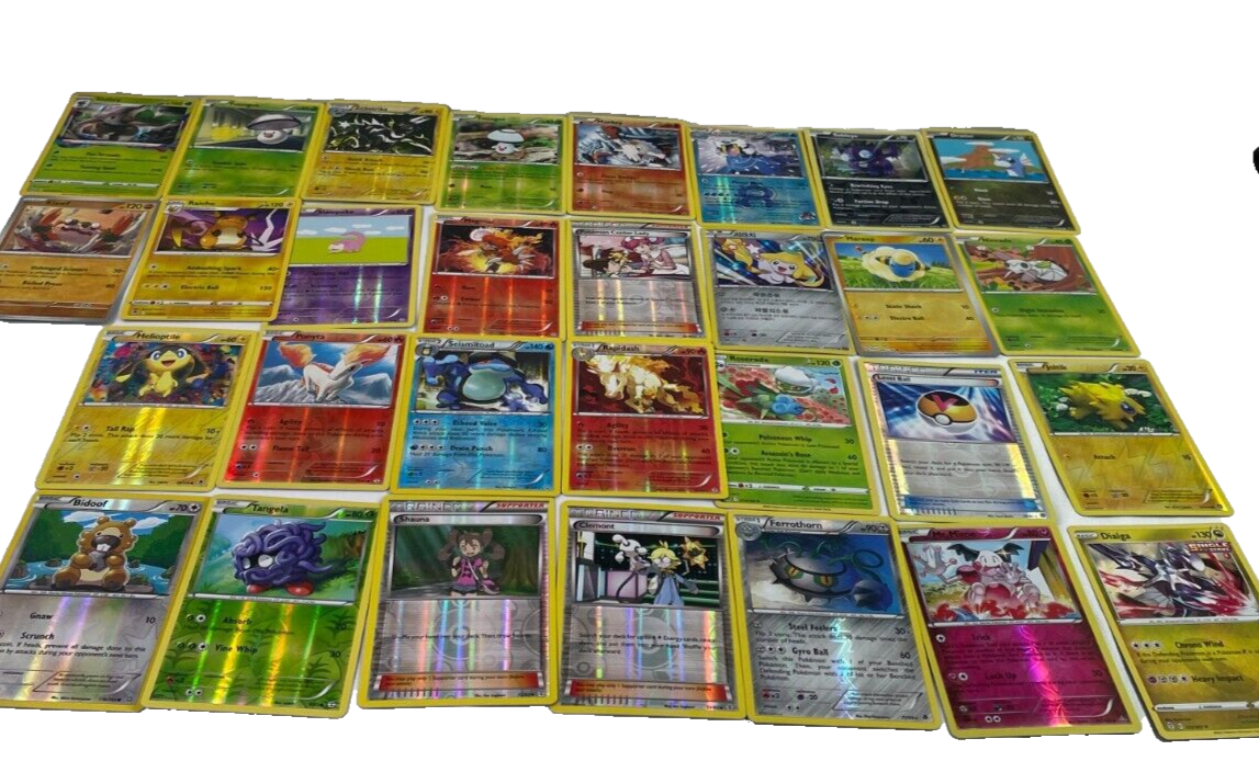 Pokémon TCG Lot - 30+ Cards w/ Binder - Holo, Reverse Holo, & More! 1856