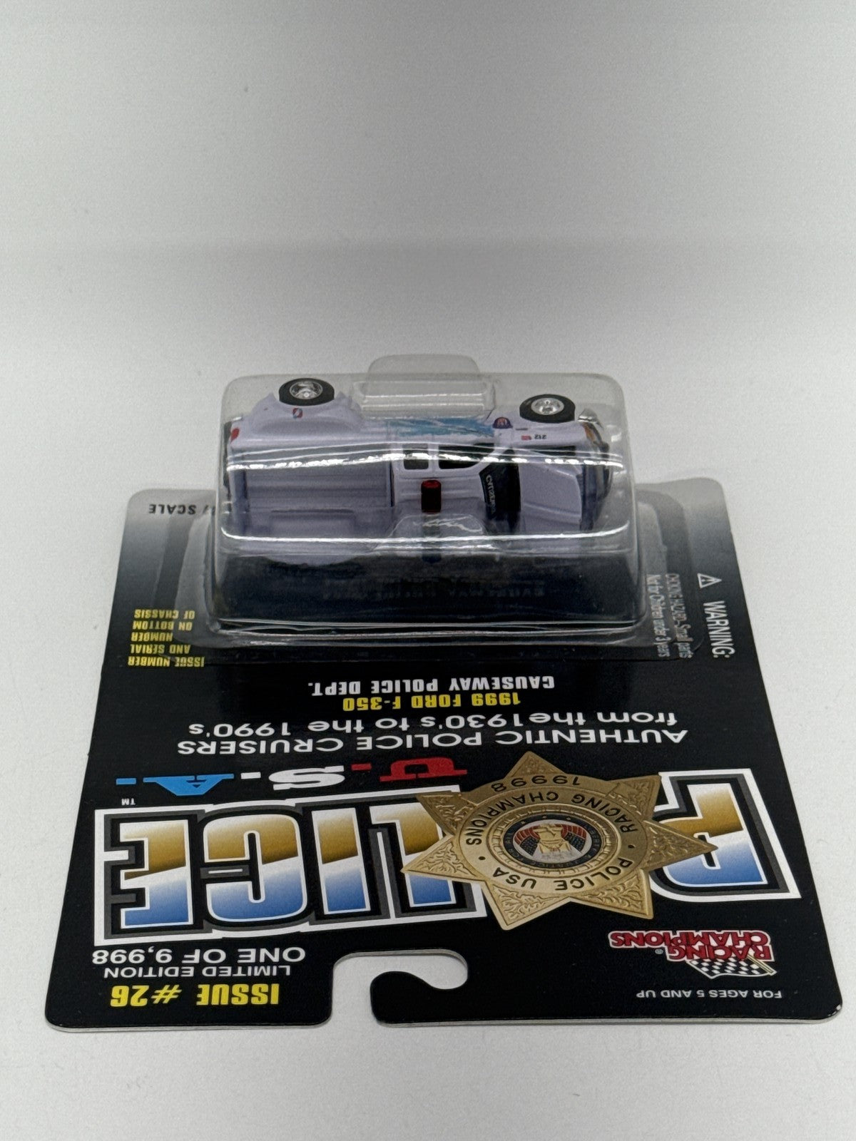 Racing Champions Police USA 1999 Ford F-350 Causeway Police Dept 1:67 Diecast