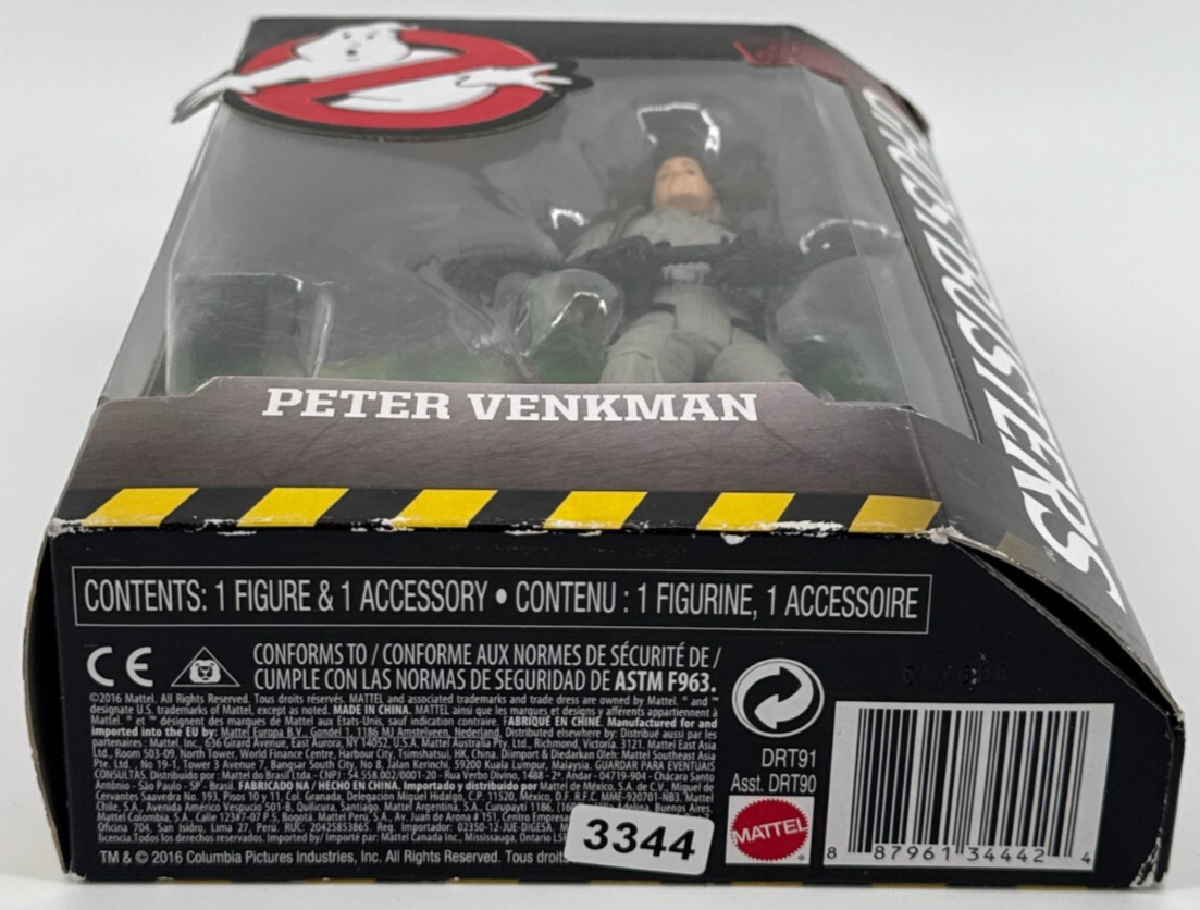 2016 Mattel Ghostbusters Peter Venkman 6" Figure Bill Murray No-Ghost NEW
