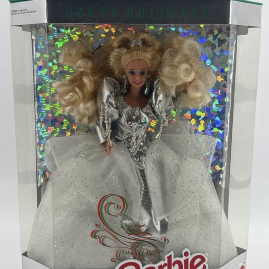 1992 Happy Holidays Special Edition Barbie, Silver Dress