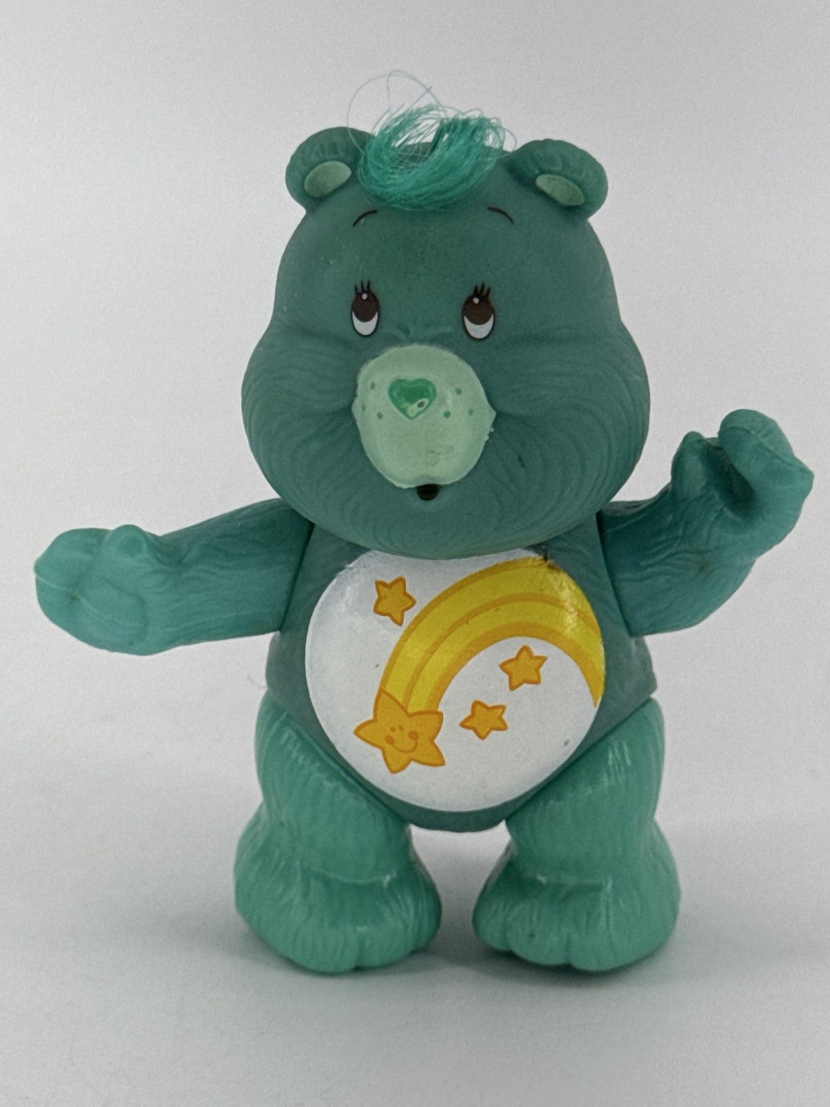 1983 Kenner Care Bears Wish Bear Teal Poseable 3.5