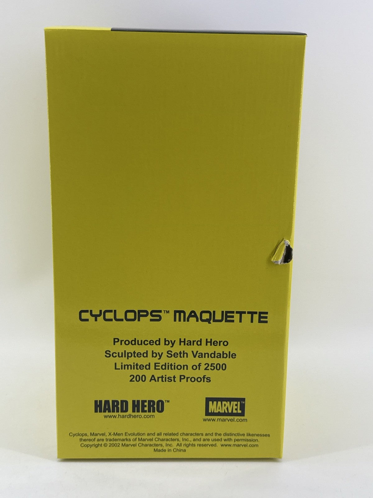 Hard Hero Marvel X-Men Evolution Cyclops Maquette Statue Yellow Black
