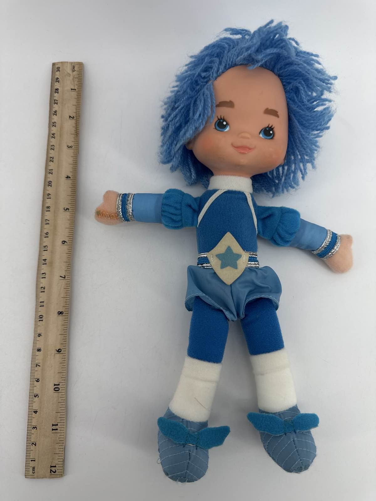 1983 Hallmark Rainbow Brite Blue Doll 11" Plush Yarn Hair Mattel