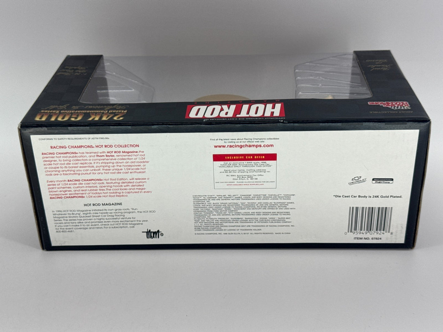 Racing Champions 1:24 24K Gold Plated ‘41 Willys Coupe– HOT ROD Magazine Limited