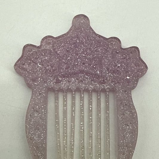 MLP G1 Princess Purple Glitter Star Pick Comb Accessory