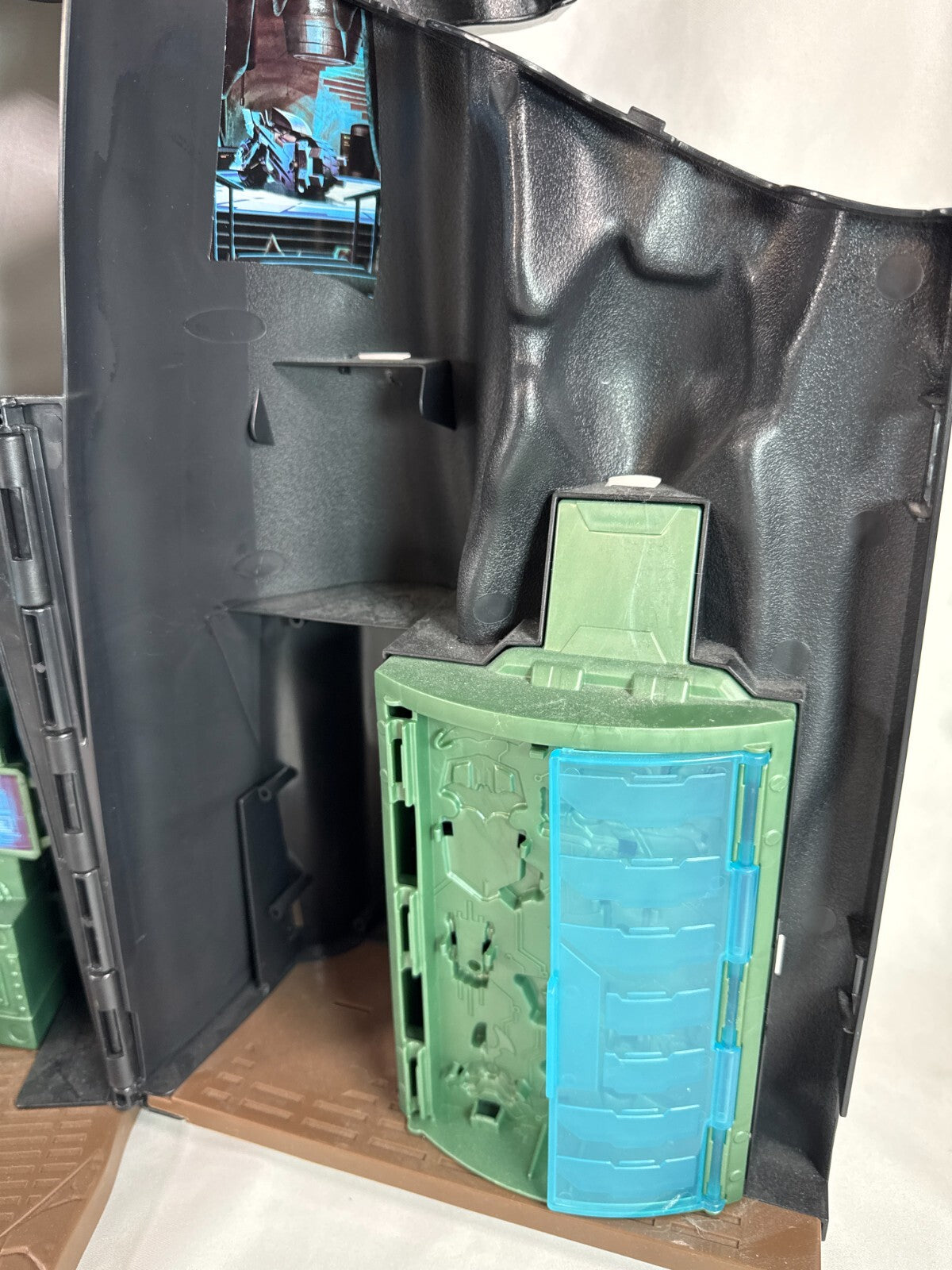 DC Batman Batcave Giant Transforming Playset 33" Spin Master Bat-Tech Incomplete