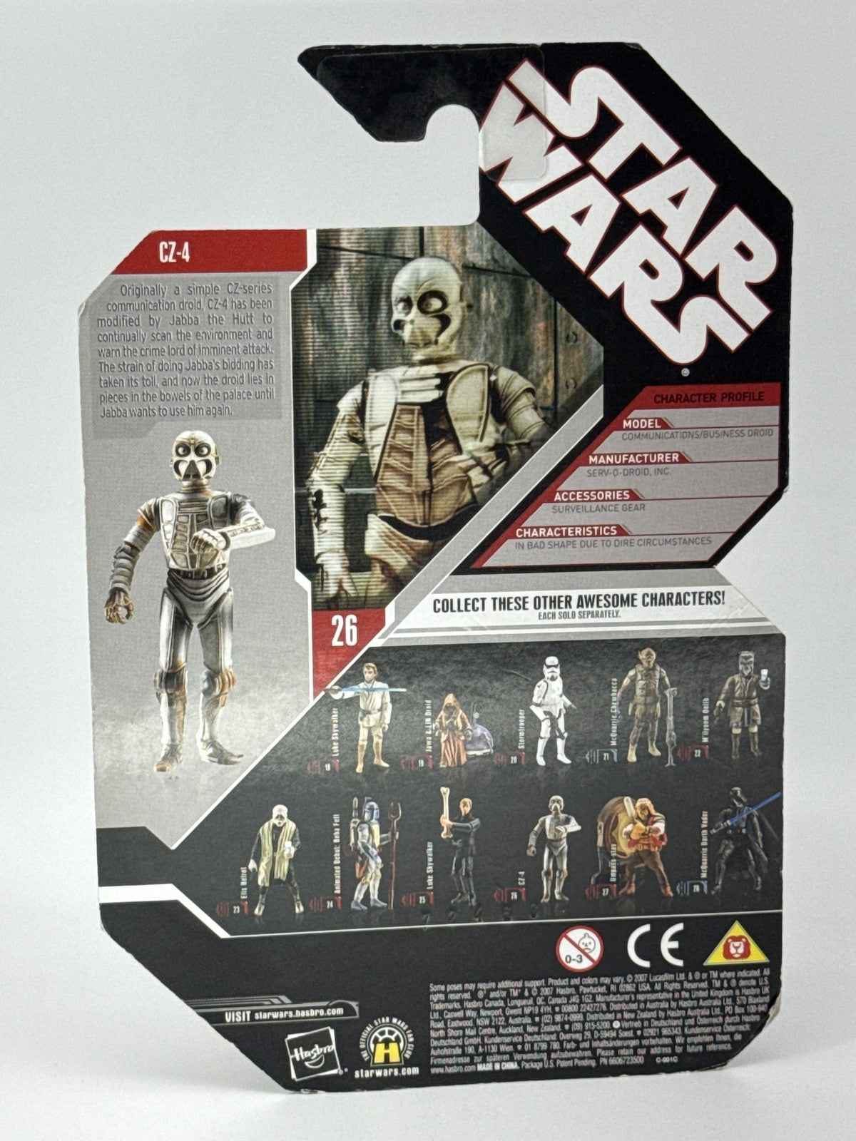 Star Wars 30th Anniversary CZ-4 Droid 3.75" Action Figure w/ Coin 2007 ROTJ #26
