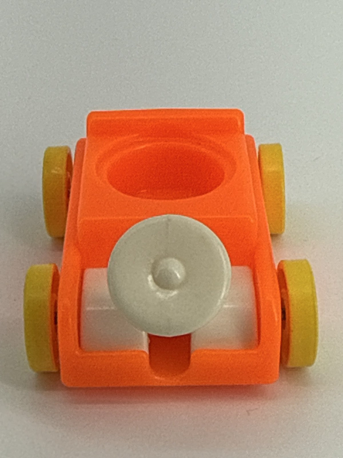 Fisher Price Little People Orange Wagon Yellow Wheels Little Riders Car