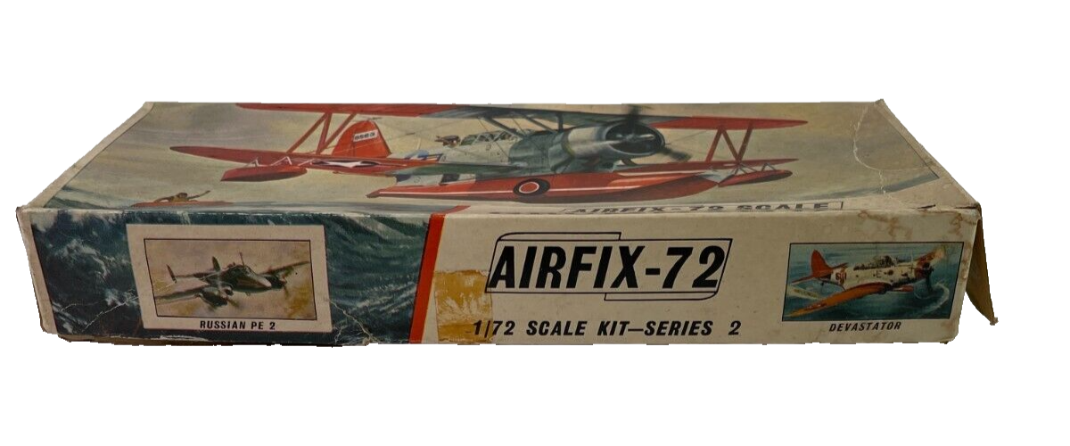 1/72 Airfix J2F-6 Grumman Duck Float Plane Model Kit - Vintage Open Box