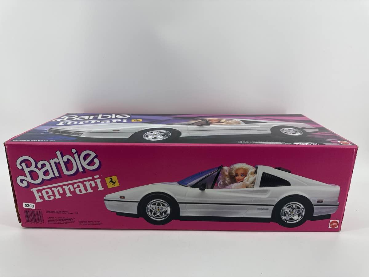 1988 Mattel Barbie White Ferrari Sports Convertible w/ Box