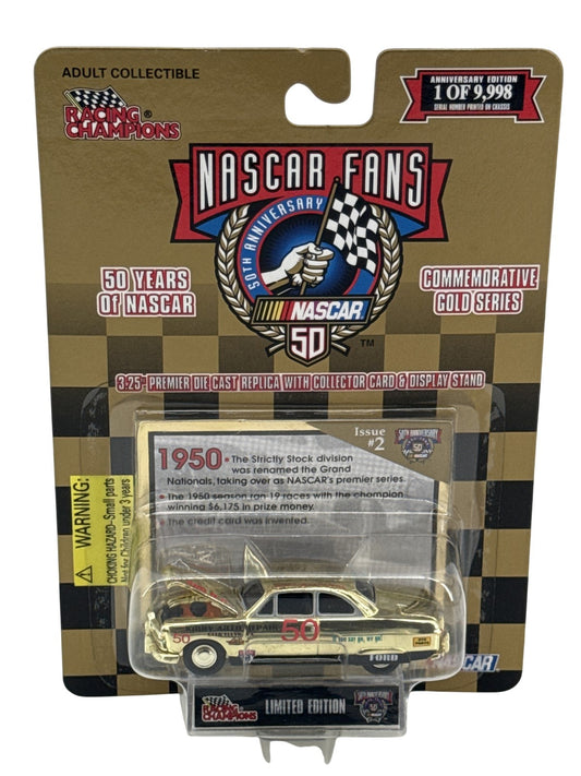 Vintage NASCAR 50th Anniversary Diecast Car Racing Champions Gold Series 1950