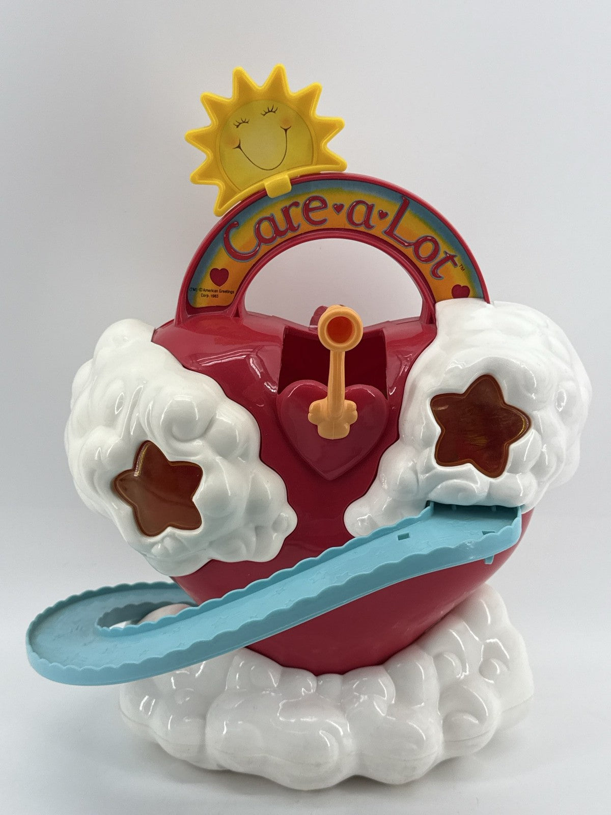 1983 Kenner Care Bears Care-A-Lot Playset w/ Cloud Cars & Accs