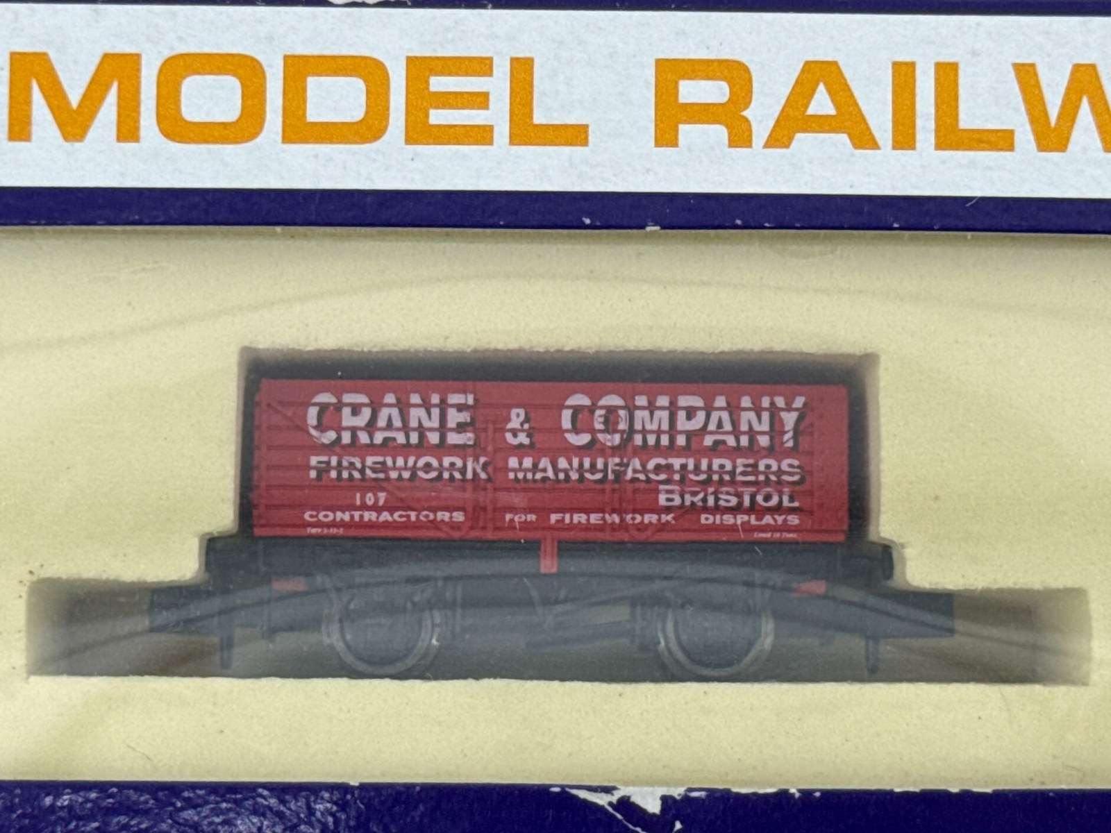 Dapol N Gauge 7 Plank Wagon Crane & Company Bristol Ltd Ed Coal Car 3015