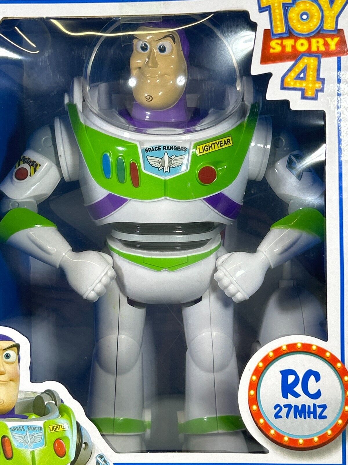 Disney Pixar Toy Story 4 Buzz Lightyear Remote Control Figure 27MHz NIB
