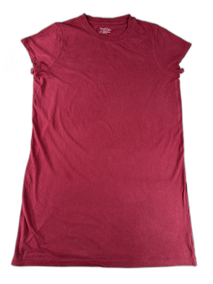 TIME AND TRU 3S4 Tee M (8 10) Red Cotton Regular Fit Crewneck Short Sleeve Soft