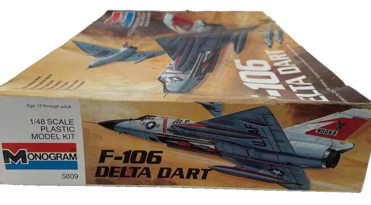1983 Monogram Model Plane 1/48 F-106 Delta Dart Kit #5809 SEALED Air Force NEW