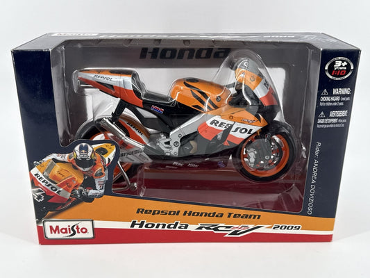 Maisto 1:10 Honda RC212V 2009 Repsol Andrea Dovizioso Diecast MotoGP Bike