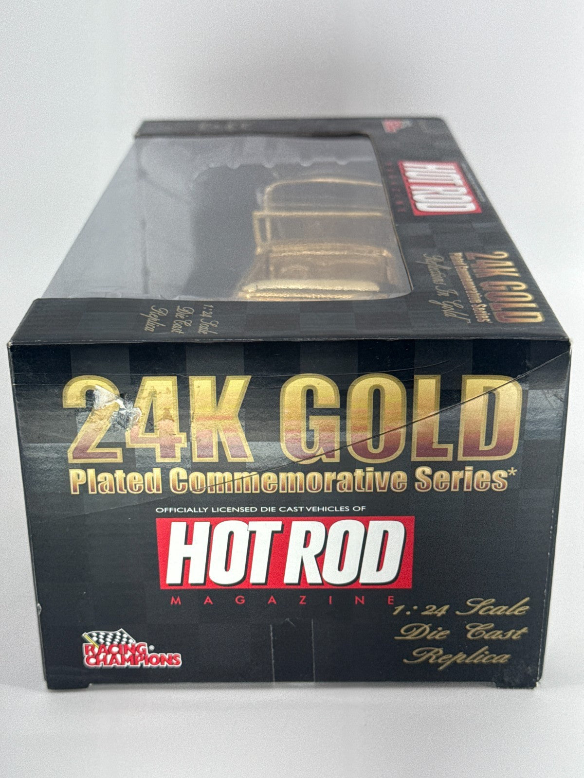 Racing Champions 1:24 24K Gold Plated Hot Rod Diecast Car – Reflections in Gold,