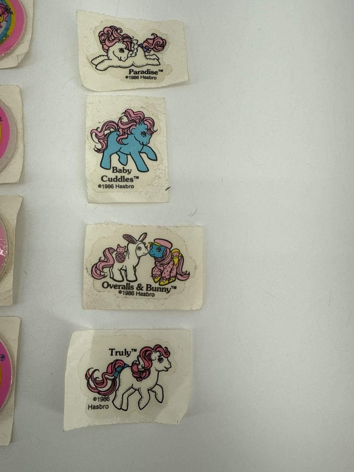 MLP 80s Hasbro Stickers Tiddley Winks Glory