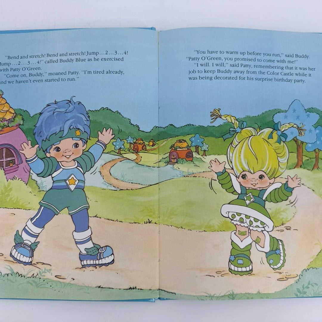 1984 Rainbow Brite Happy Birthday Buddy Blue Golden Book