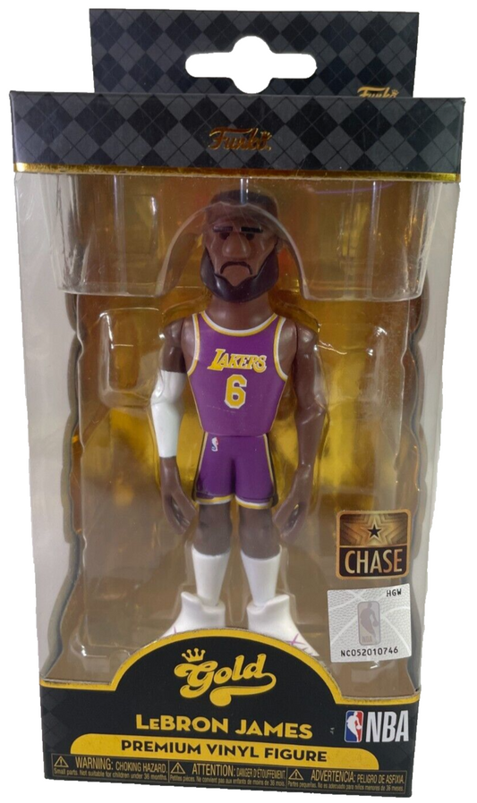 Funko Gold CHASE LeBron James 5” Vinyl Figure – Lakers Exclusive! 🔥 Rare!