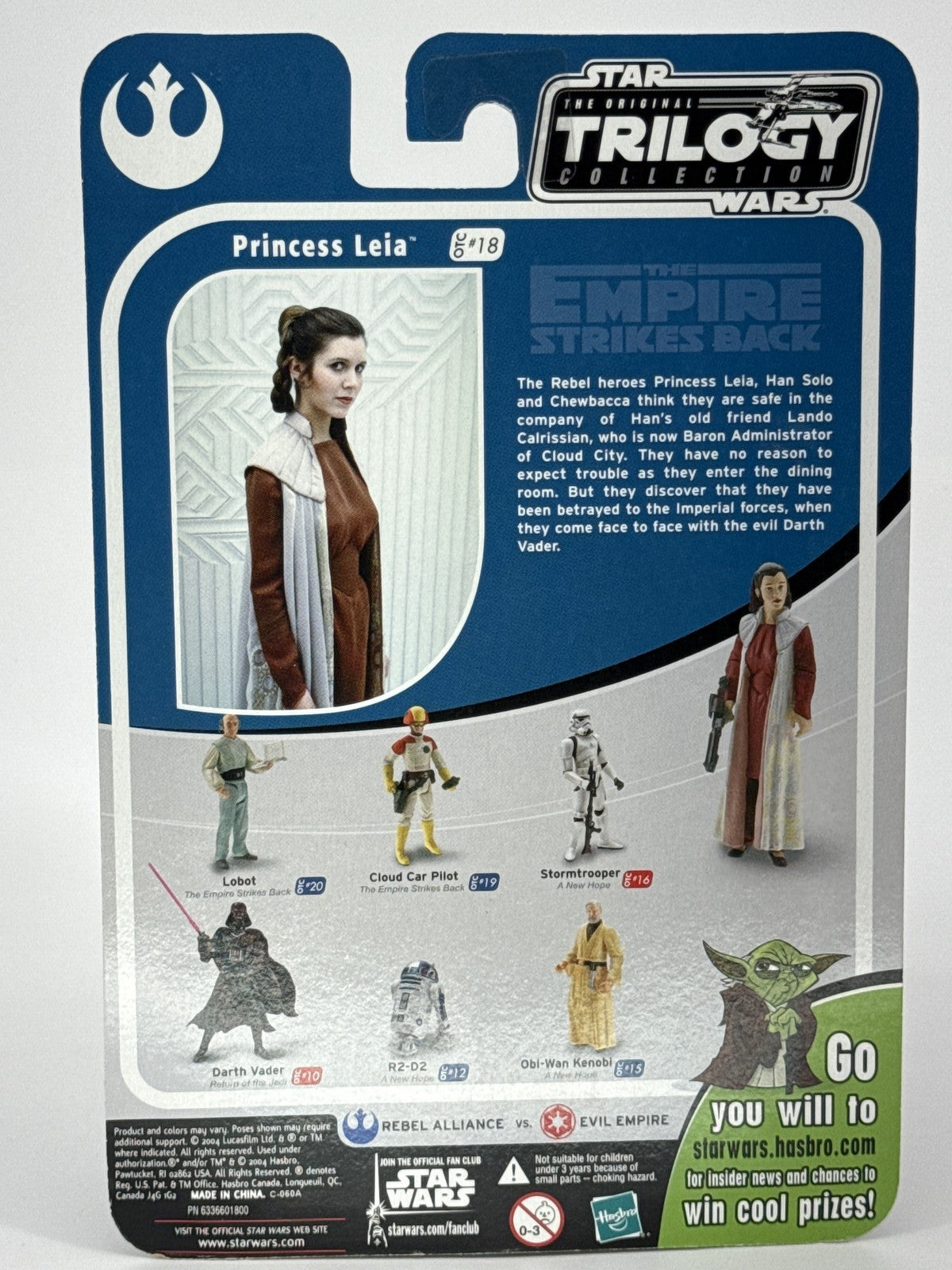 Star Wars Princess Leia Original Trilogy Collection 2004 OTC Action Figure