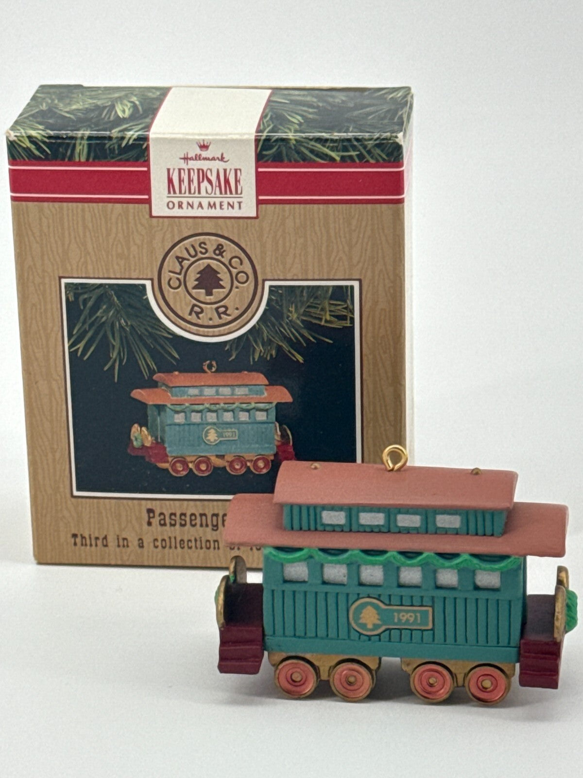 Hallmark Keepsake Claus & Co Train Ornament Set 1997-2000 4pc Locomotive