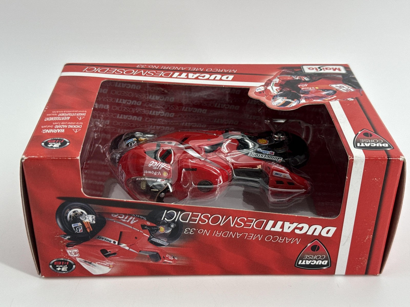 Maisto Ducati Desmosedici Marco Melandri #33 1:18 Red Diecast Motorcycle New