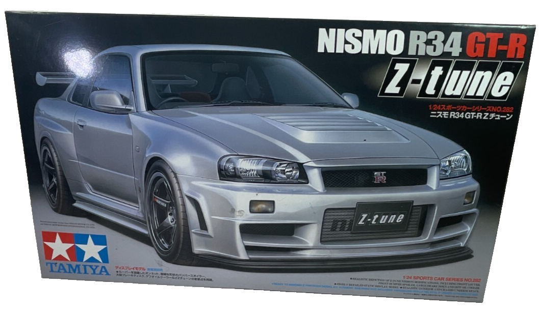Tamiya 1/24 Nissan GT-R R34 Z-Tune Nismo Model Kit 24282 Used In Box Part Built