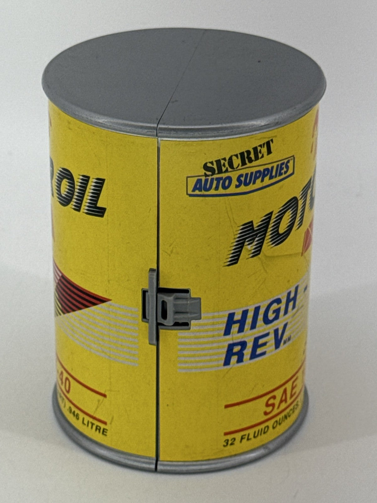 Vtg 1989 Galoob Micro Machines Secret Auto Supplies Motor Oil Can Playset