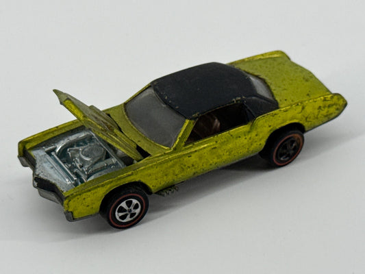 1968 Hot Wheels Redline Custom Eldorado Lime HK Matte Roof Vintage Rare Loose