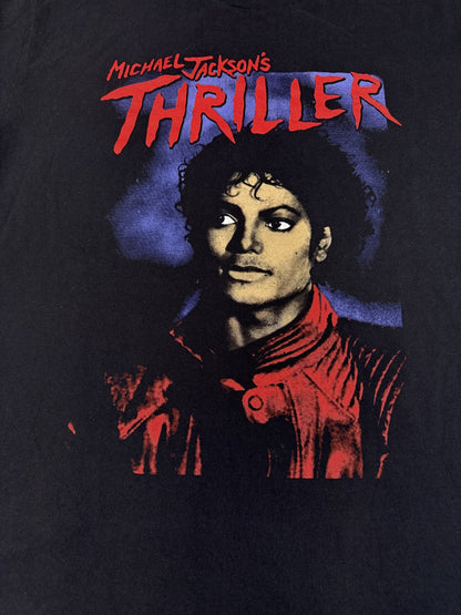 PLAYERYTEES Michael Jackson Thriller Graphic Tee XL Black 100% Cotton Regular